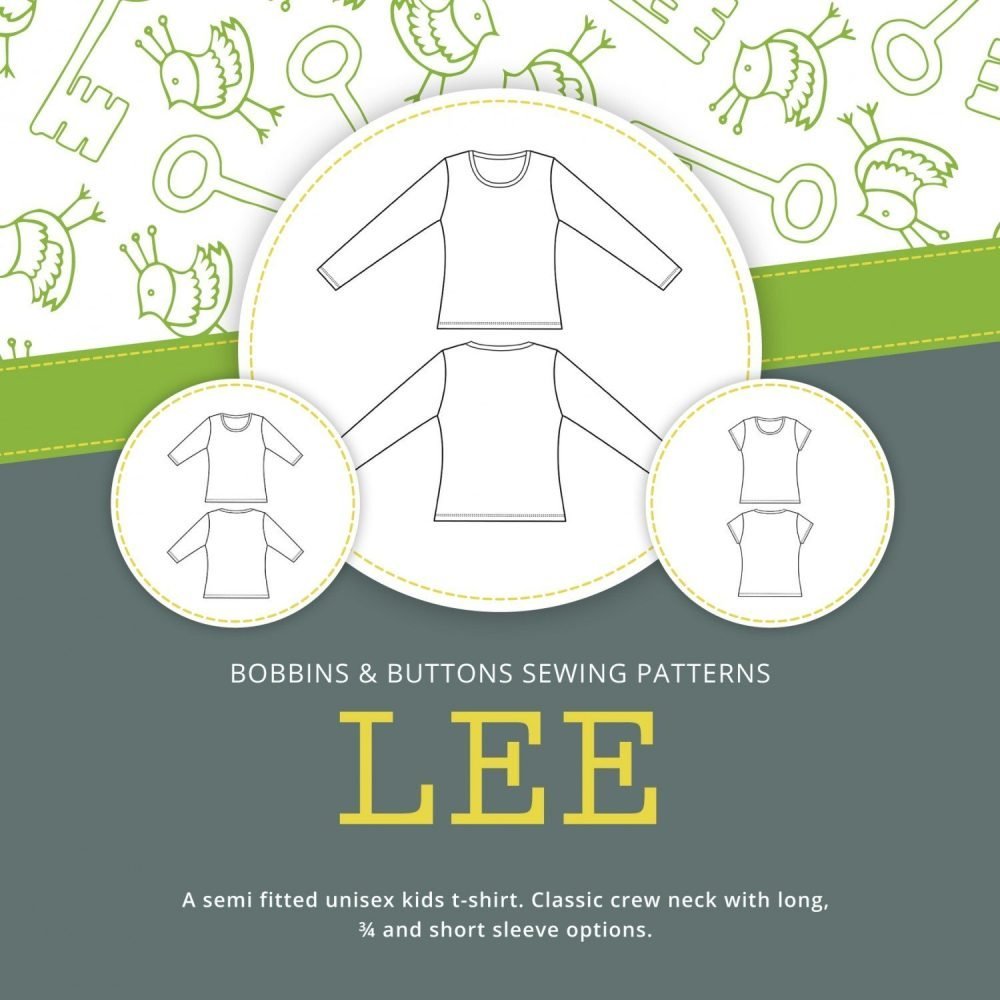 The Lee Kids Tops Sewing Pattern from Bobbins & Buttons