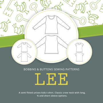 The Lee Kids Tops Sewing Pattern from Bobbins & Buttons