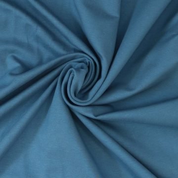 petrol blue french terry from Bobbins and Buttons