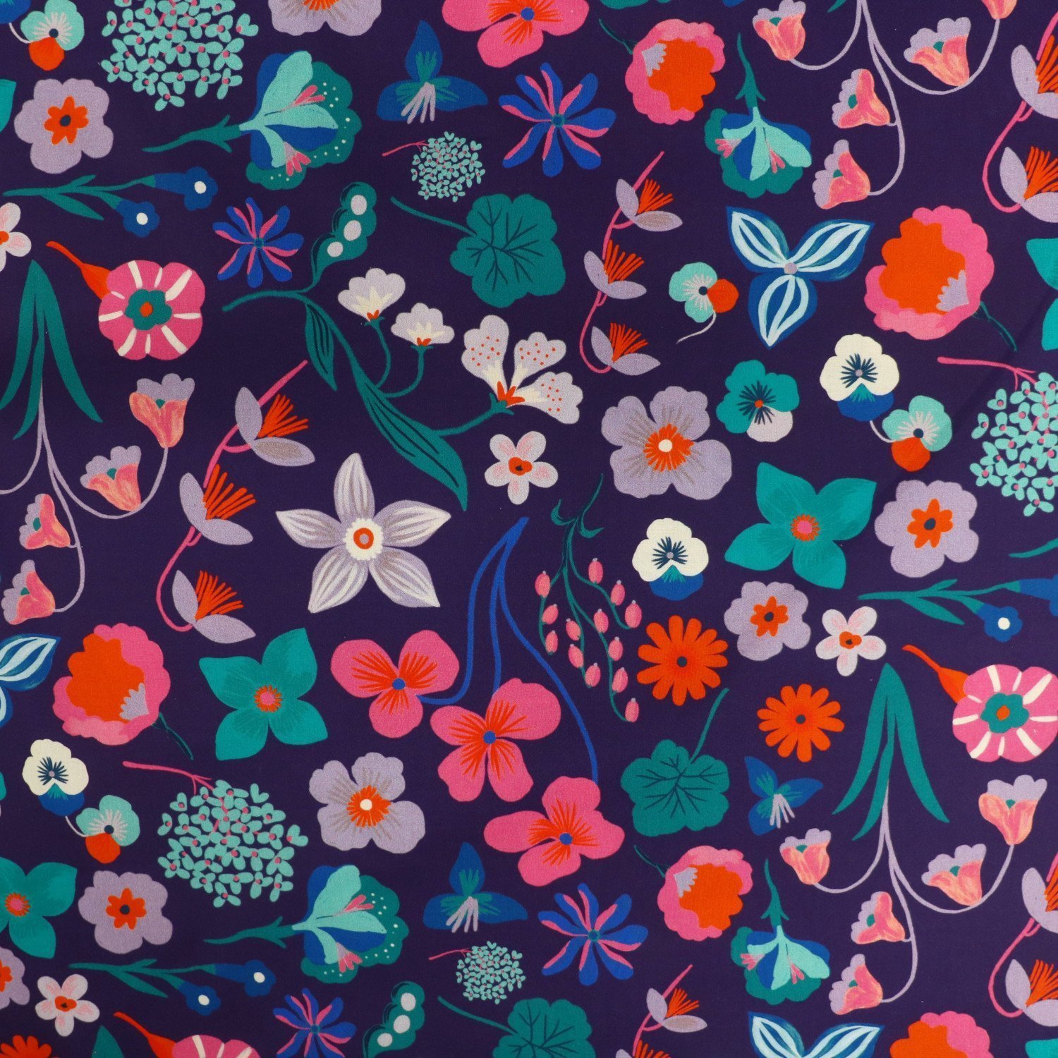 Nerida Hansen Meadow flower cotton from Bobbins and buttons