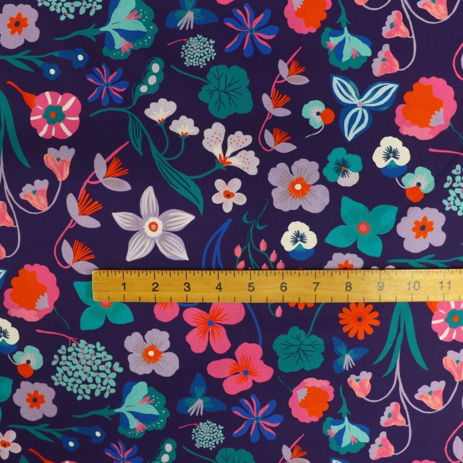 Nerida Hansen Meadow flower cotton from Bobbins and buttons